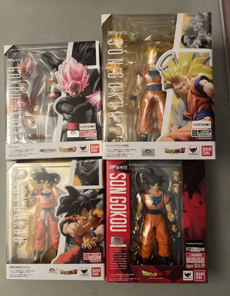 S.H.Figuarts Son Gokou & Gokou-Black Dragon Ball Boxed Action Figure Set