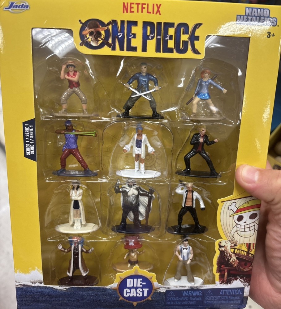 2026 Netflix One Piece Die-Cast Nano Metalfigs Jada 12 Pack Figures