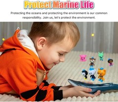 Flexible 8-Pcs Miniature Animal Figurines – Educational Ocean Toys for Kids