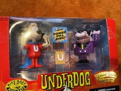 Underdog and Riff Raff Limited Edition Collectible Figure New in Box 1998