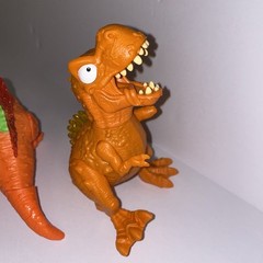 Zuru Smashers Mega Dinosaur Orange T-Rex Spinosaurus. Figures only. Lot of 2.