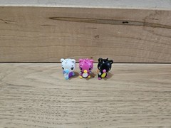 Hatchimals Colleggtibles Lot of 3 Bearkeet – Pink, Black, and White