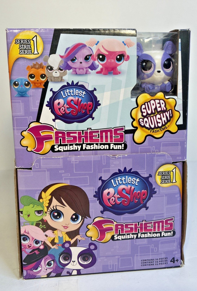 Littlest Pet Shop Series 1 Fash’ems 35 capsules with retail display box New