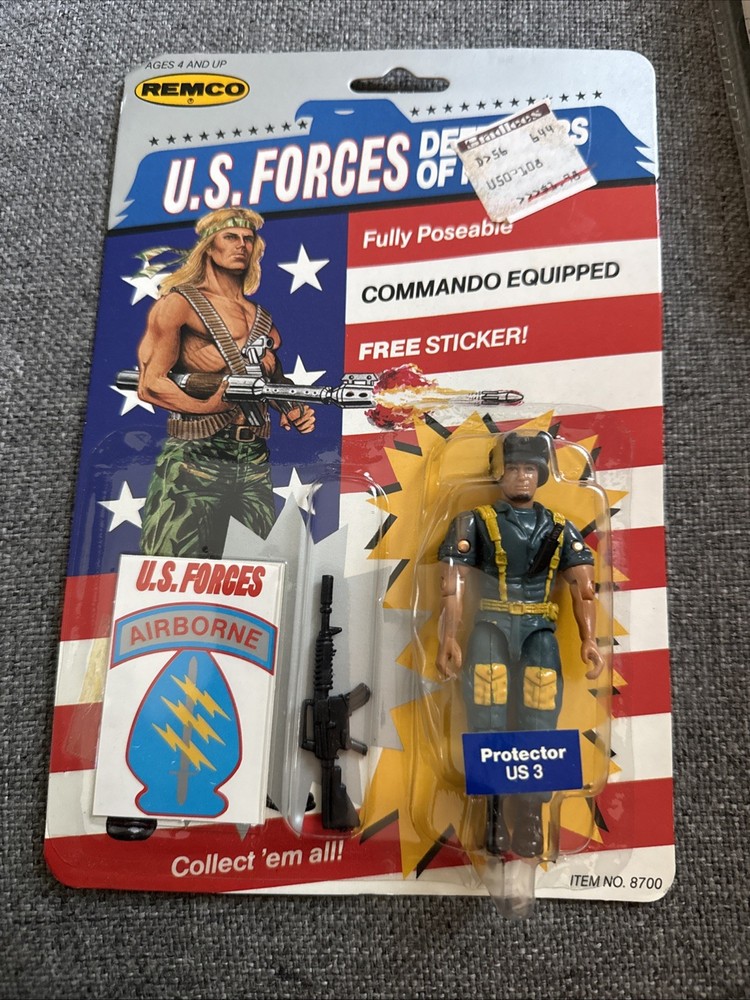 Vintage ‘86 Remco Action Figure US Forces Defenders of Peace Protector US 3 NIB