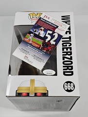 JASON DAVID FRANK SIGNED FUNKO POP WHITE TIGERZORD POWER RANGERS TOMMY JSA COA