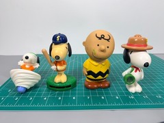 Charlie Brown Peanuts Movie Figures Lot Of 11 Snoopy Happy Meal Toys Cake Topper