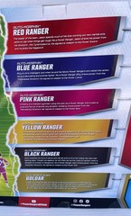 Goldar with Red Blue Pink Yellow & Black Rangers Action Figure 6-Pack