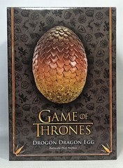 NOBLE COLLECTION GAME OF THRONES DROGON DRAGON EGG 8” AUTHENTIC PROP REPLICA