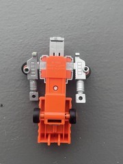Robotron Loadtron Dump Truck. Orange Gray. Buddy L. Vintage. 1984.