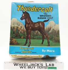 Thundercolt Horse Western Range Colt #2031B Johnny West Series Marx 10″ Vintage