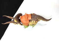 2017 Primal Clash Dino Commander Triceratops Figure Lanard with saddle Dinosaur