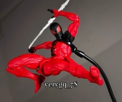 In US! MESS TOYS Symbiote Spider-Man Action Figure Model Joint Mobility Toy Gift