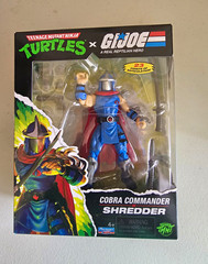 Playmates TMNT x G.I. Joe Cobra Commander Shredder Action Figure Boxed Sword