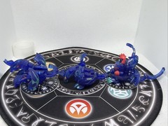Bakugan Aquos Translucent Skyress Storm Ingram Shun Set VHTF