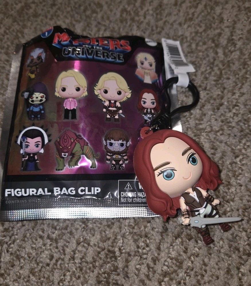 Masters Of The Universe Teela Figural Keychain Bag Clip New