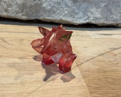 1999 POKEMON Clear Translucent Nidoking 2” C.G.T.S.J Nintendo Tomy Figure