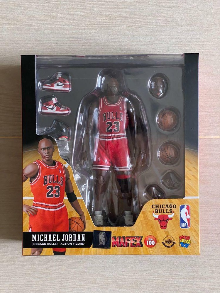 🔥 Medicom Toy MAFEX Michael Jordan (Chicago Bulls) No.100 Figure 6.5 inches NEW