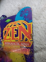 Zen Intergalactic Ninja-Lord Contaminous Figure JusToys 1991-SEALED-W/Comic Book