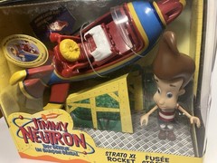 Jimmy Neutron Strato XL Rocket 2001 Nickelodeon! Sparking Action! New In Package
