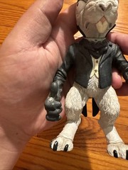 2001 American McGee Alice White Rabbit Figure Black Coat No Clock