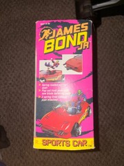 1991 James Bond JR. Sports Car Vehicle Hasbro NOS 7796 Sealed Box Spring Action