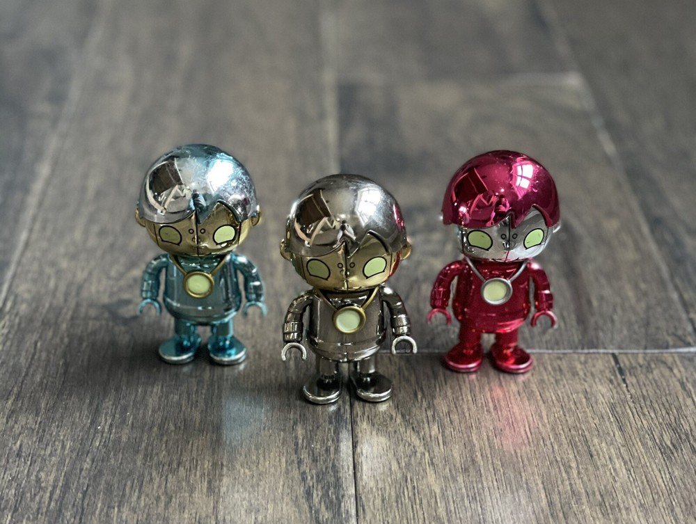 Ryan’s World Mystery Figure Blue Gold Red Metallic Robo 2018 Bonkers Toy Robot