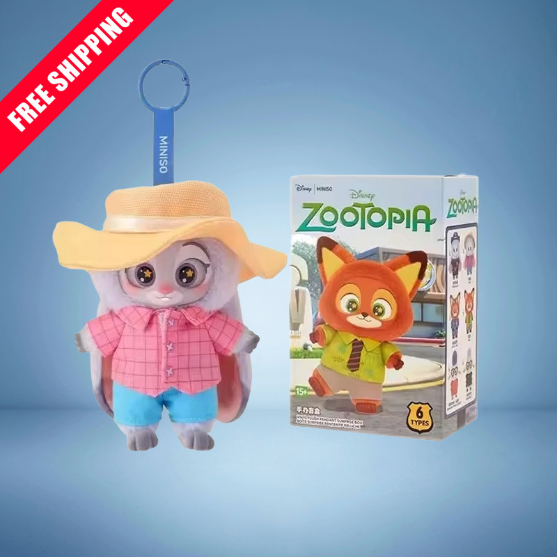 Zootopia Nick & Judy Action Figure Plush Vinyl Doll Cartoon Anime Collectible