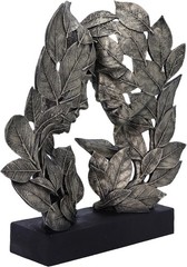 Nemesis Now Natural Emotion – Love 31cm, Resin, Silver, Touching Heads Leaves Sc
