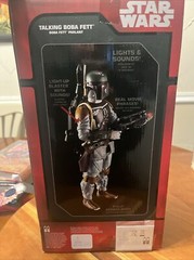 Disney Store Star Wars Force Awakens Authentic Talking Boba Fett New Red Box