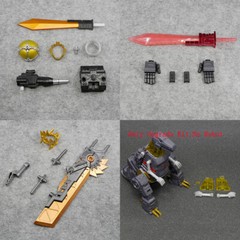 Transparent Neck Chest Upgrade Kit For SS86 Grimlock Weapon Sword Movable Hands