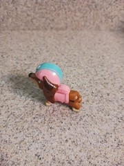 Paw Patrol The Movie Liberty Dachshund Figure Dog Puppy 2″ Pink Blue Mini Toy