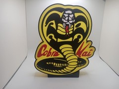 Retro Karate Kid Cobra Kai logo lightbox sign display light box sign