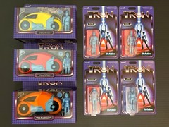 Disney Parks Tron Lightcycle Action Figures Red Yellow Orange 7 Figure Set