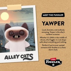 Fuggler 🐱 Alley Cats YAWPER 🐱 NEW 9″ Fast Free Ship! Funny! Ugly! Cute