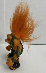 Battle Trolls Sargeant Troll Camouflage Orange Hair Hasbro 1992