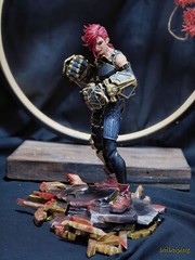 1/8 League of Legends Vi 21cm Action Figure Model Painted Resin Model Handmade