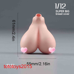 1/12 Sexy Female Big Bust Breast Cover Model For 6”Action Figure Body Doll Toy