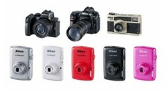 Nikon Miniature Camera Collection Vol.2 Mini Figure Capsule toy Complete set New