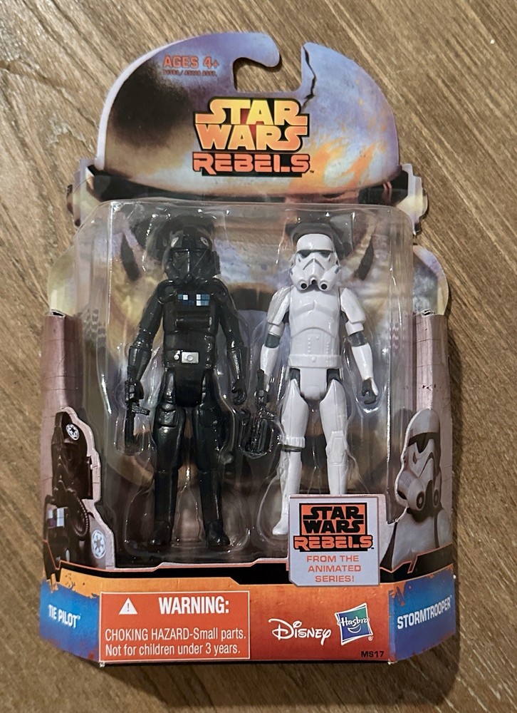 STAR WARS Rebels Mission Series 17 Stormtrooper & Tie Pilot Figures NEW MS17