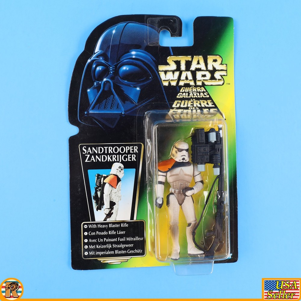 Star Wars – Sandtrooper (Tri Logo Euro) – POTF Green – MOC – [POTF-IG-78]
