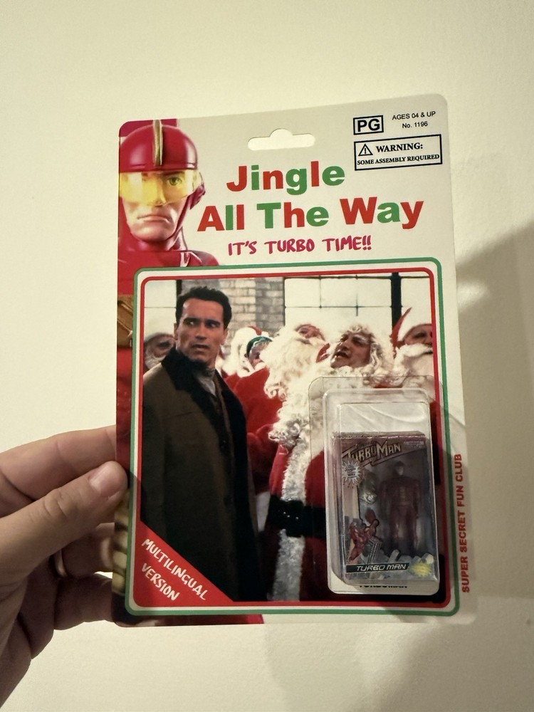 Rare Super Secret Fun Club Jingle All The Way Mini Turbo Man