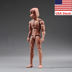 Notaman 1/12 Male Flexible Strong Muscular Body Square Head 6”Action Figure Toy