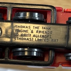 James Red Thomas The Train Ertl Metal Tank Engine Vintage 1987 Britt Allcroft