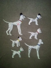 Vintage Justoys Bend-Ems 101 Dalmatians 6-Piece Gift Set: Bendable Figures