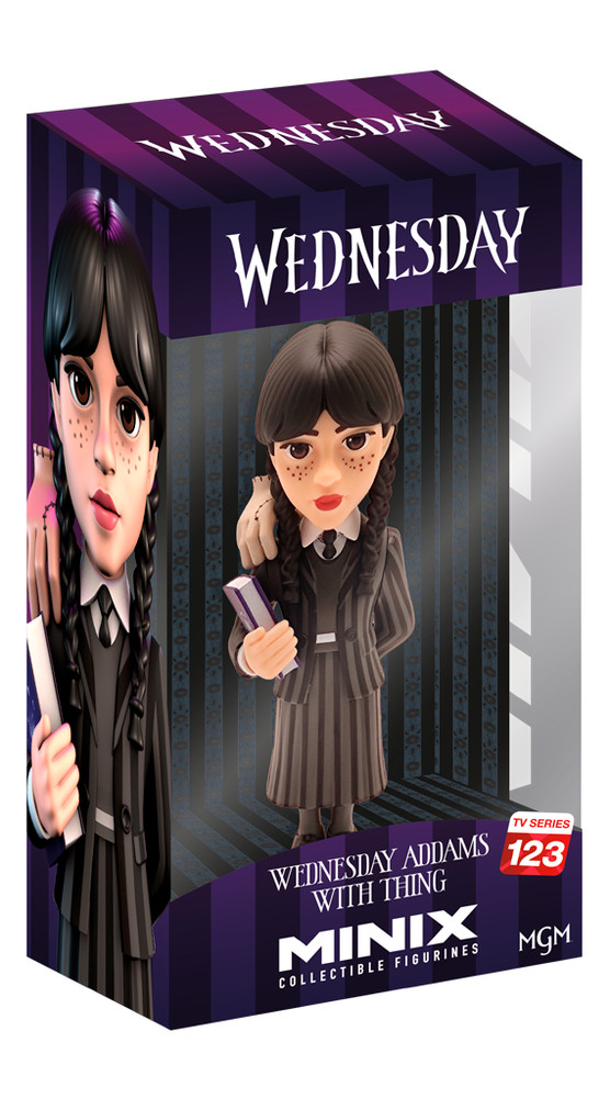 Minix Collectible Figurines Wednesday Addams With Thing #123