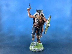 Action Figures. Resin Figure Viking 40mm figurine of a warrior of the north