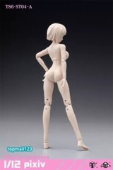 86TOYS 1/12 T86-ST Flexible 6″ Slim Female Joint Action Figure Head &Body Model