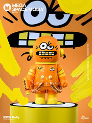 Authentic MEGA SPACE MOLLY 400% Jon Burgerman Series Confirmed Figure – EGGY