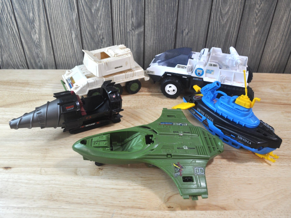 Lot Of G.I. Joe Vehicles 1980’S & 2000’s- Incomplete *Pre-Owned*