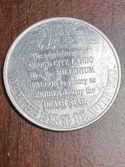 VINTAGE KENNER STAR WARS 1985 POTF POWER FORCE LANDO GENERAL LOOSE COIN